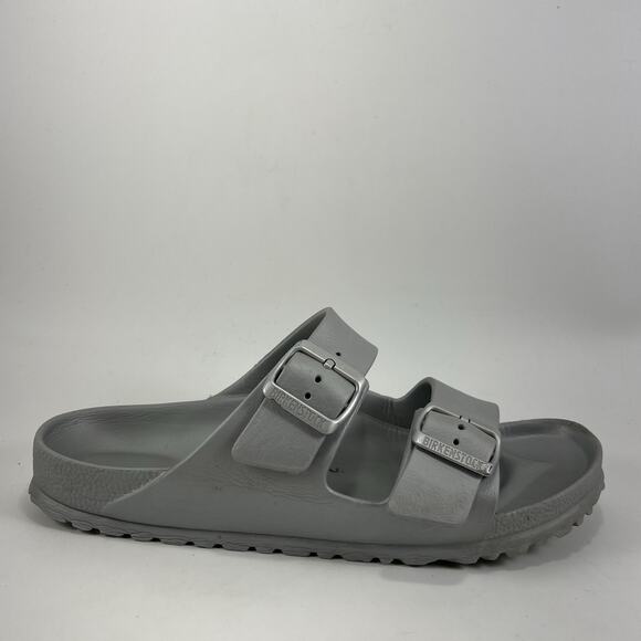 Birkenstock Arizona EVA Womens Size 40 US Size 9-9.5 Narrow Slides Gray Rubber - Picture 1 of 9
